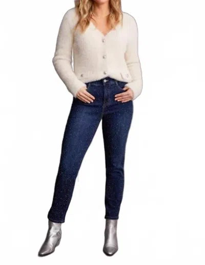 Tribal Sophia Embellished Jeans In Midnight In Blue