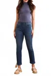 Tribal Sophia Pull-on Slim Crop Jeans In Faded Blue In Blue