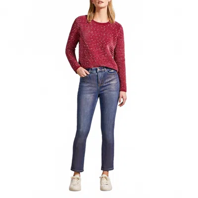 Tribal Sophia Slim Ankle Jean In Rose Gold In Blue