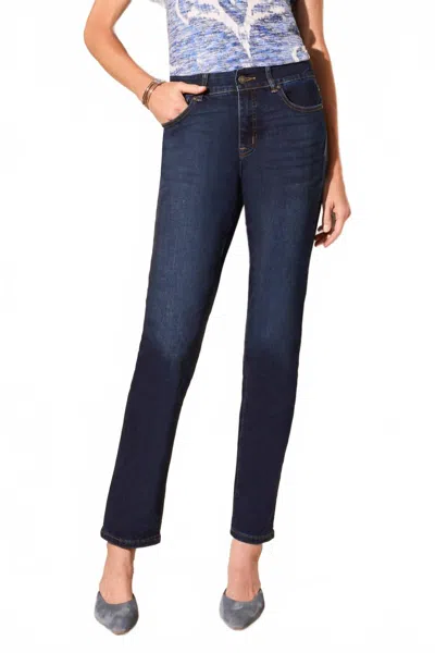 Tribal Sophia Straight Leg Jeans In Deep Ocean In Blue