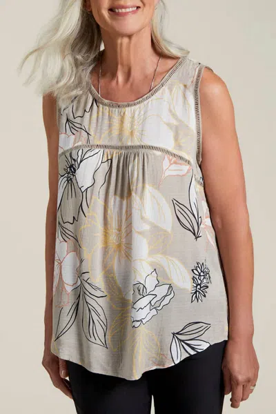 Tribal Sosie Sleeveless Blouse In Mink In Neutral
