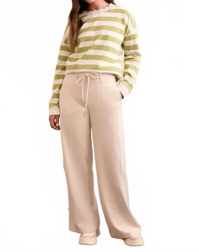 Tribal Poet Pull-on Pant With Pockets And Drawcord In Moonstone In Neutral