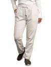 Tribal Drawstring Jogger Pant In Eggshell In White