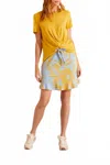 Tribal Sunshine Palm Knit Skort In Multi In Multi