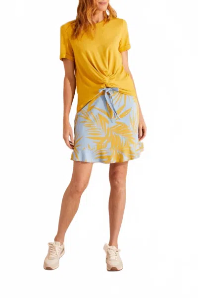 Tribal Sunshine Palm Knit Skort In Multi