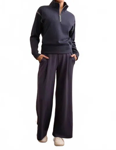 Tribal Techno Lux Wide Leg Pull-on Pant In Sapphire In Blue