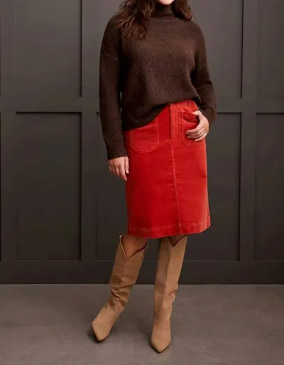 Tribal Textured Mock Neck Sweater In Coffee In Brown