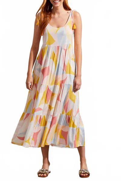Tribal Tiered Maxi Dress In Yellovango In Multi