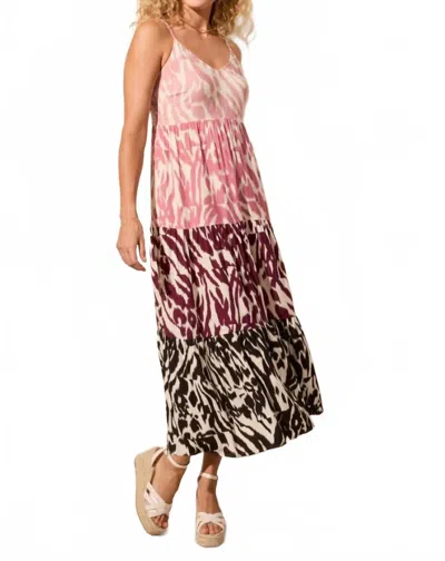 Tribal Tiered Multi Color Maxi Dress