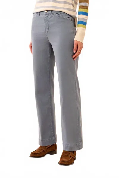 Tribal Utility Wide Leg Pants In Blue Fog In Gray