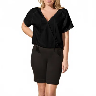 Tribal Wear Two Ways Blouse In Black