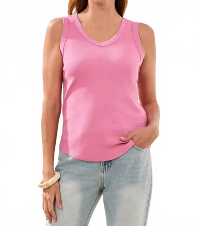 Tribal Wear Two Ways Reversible Tank Top In Pink