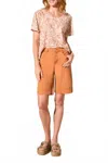 Tribal Wide-leg Bermuda Shorts In Pinecone In Multi