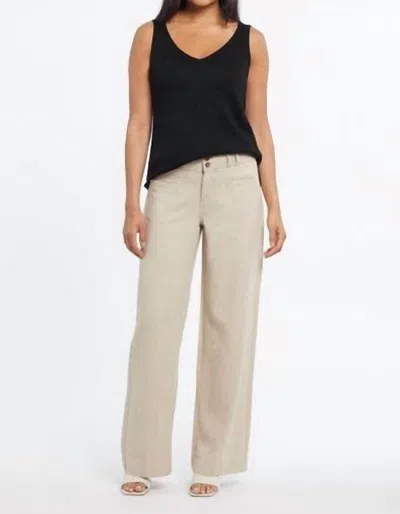 Tribal Wide Leg Pants In Warm Sand In Multi