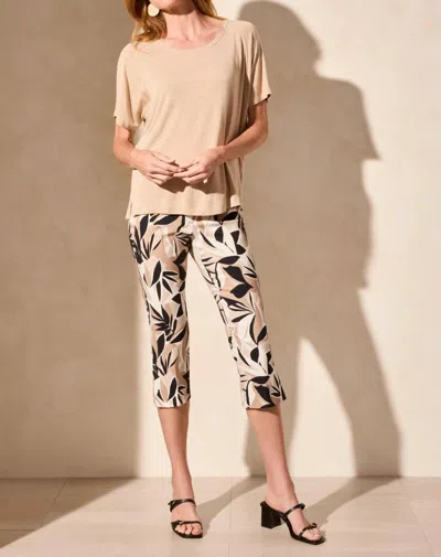 Tribal Women's Bengaline Capri Pants In Pebble In Neutral