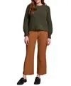 Tribal Women's Boucle Long Sleeve Crew Neck Sweater In Multi