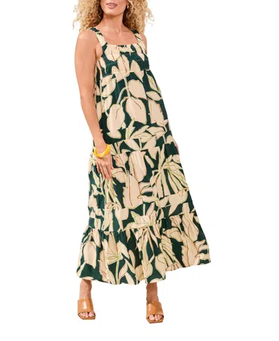 Tribal Women's Bra-friendly Maxi Dress In Multi