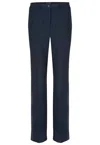 Tribal Women Flatten It Trouser In Navy In Blue