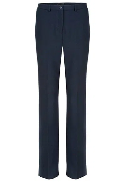 Tribal Women Flatten It Trouser In Navy In Blue