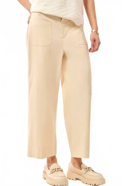 Tribal Women's High Rise Capri Pant In Beige In Neutral