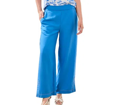 Tribal Women's Lightweight Wide-leg Pants In Blue