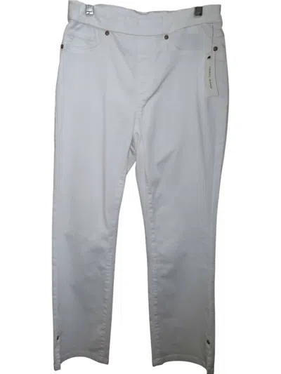 Tribal Women's Pull On Straight Pants In White