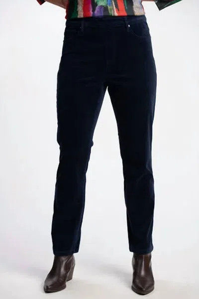 Tribal Women's Pull-on 5-pocket Corduroy Pant In Sapphire In Blue
