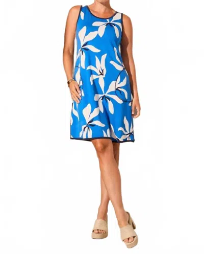 Tribal Women's Reversible Dress In Calypso Blue