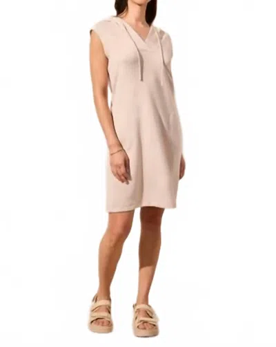 Tribal Women's Sleeveless Hooded Mini Dress In Sanddune In Neutral