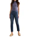 Tribal Sophia Pull-on Slim Crop Jeans In Faded Blue In Blue