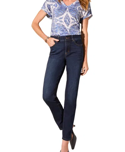 Tribal Women's Sophia Curvy Straight-leg Jeans In Blue