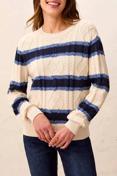 Tribal Women's Stellar Crewneck Sweater In White
