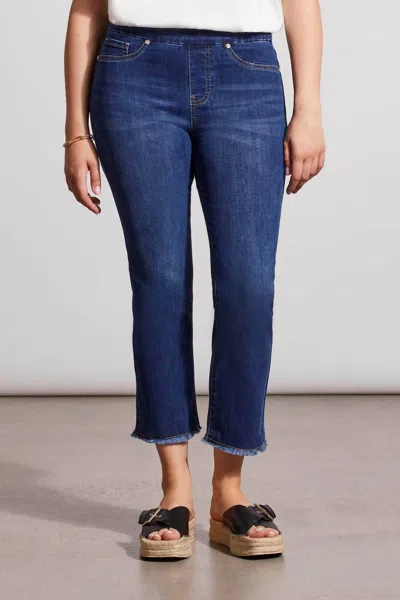 Tribal Women's Straight Leg Pants In Real Blue In Multi