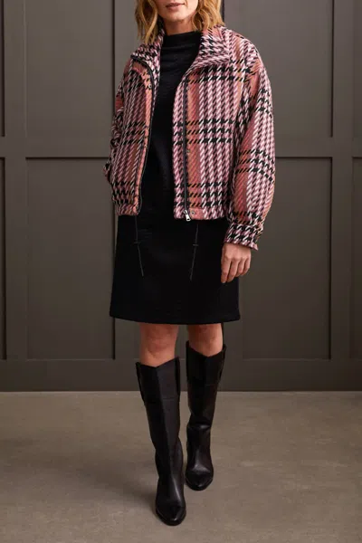 Tribal Yarn Dye Jacket In Deep Rose In Multi