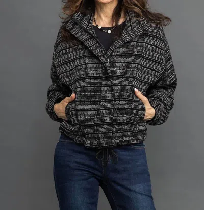 Tribal Yarn Dye Jacket In Hot Black In Multi