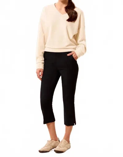 Tribal Year Round Basics Flatten It Pull On Capris Pants In Black
