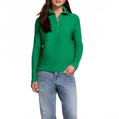Tribal Zip Up Sweater In Field Green In Multi