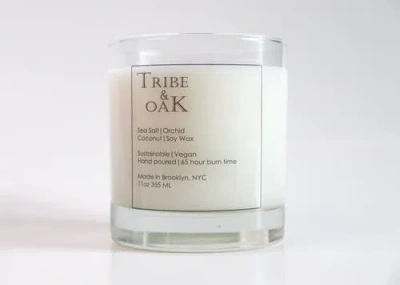 Tribe & Oak Sea Salt Orchid Coconut Soy Candle In Multi