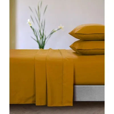 Tribeca Living 100% Polyester Sheet Set In Honey Mustard