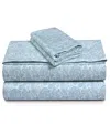 Tribeca Living 300-thread Count Cotton 3-pc. Extra Deep Pocket Sheet Set, Twin Xl In Blue