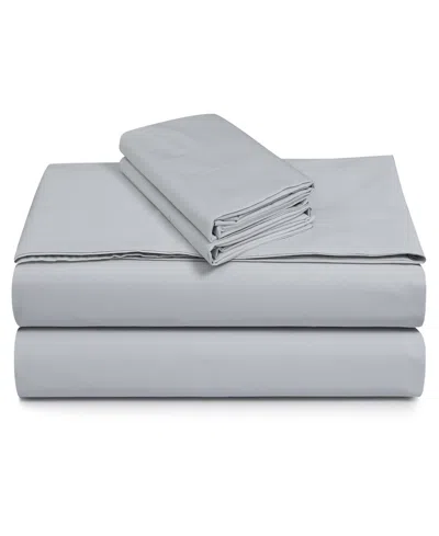Tribeca Living 300-thread Count Cotton 4-pc. Extra Deep Pocket Sheet Set, Queen In Gray