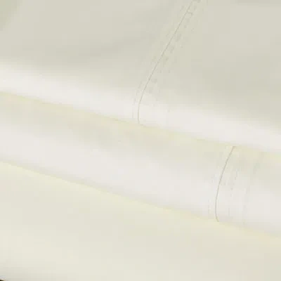 Tribeca Living 350 Thread Count 100% Cotton Percale Extra Deep Pocket Sheet Set In Light Ivory