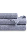 Tribeca Living 400-thread Count Cotton 3-pc. Extra Deep Pocket Sheet Set, Twin In Blue