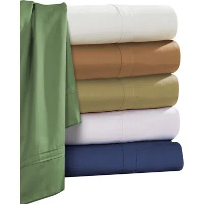 Tribeca Living 500 Thread Count 100% Cotton Sateen Sheet Set In Café