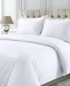 Tribeca Living 750 Thread Count Sateen Oversized Solid Duvet Cover Set Bedding In Light Gray