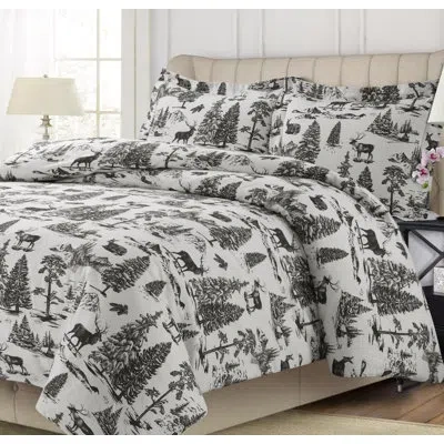 Tribeca Living Duvet Cover Set In Charcoal