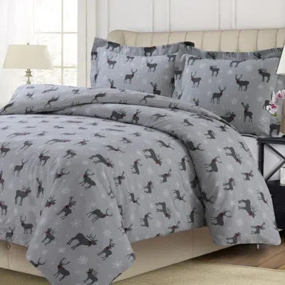 Tribeca Living Duvet Cover Set In Charcoal,gray