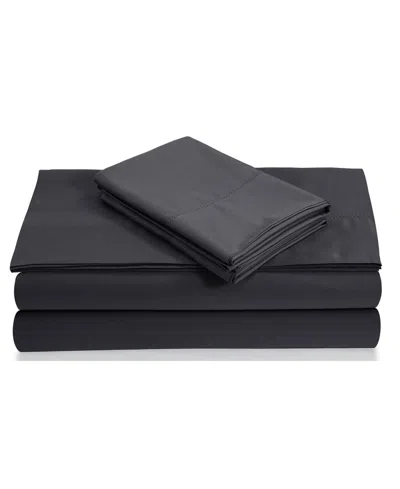Tribeca Living Egyptian Cotton Sateen 800 Thread Count Extra Deep Pocket Queen Sheet Set In Gray