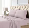 Tribeca Living Egyptian Cotton Sateen 800 Thread Count Extra Deep Pocket Queen Sheet Set In Purple