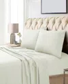 Tribeca Living Egyptian Cotton Sateen 800 Thread Count Extra Deep Pocket Queen Sheet Set In White